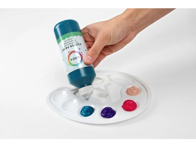 Plakkaatverf Qrea set à 6 fun kleuren 250ml