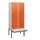 locker met bank,HxBxD 1950x800x815mm,2vak,vak B 400mm,draaigrendel