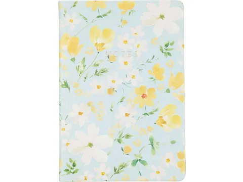 Notitieboek Eccolo Floral Notes lijn ca 15x20cm 80gr 256 pag.