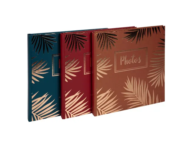 Fotoalbum 30p. zwart 25x25cm PALMA goud