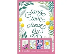 Hallmark Wenskaarten Lang leve lieve jij 8 Stuks Assorti