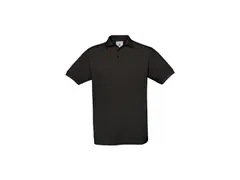 B&C Safran polo, zwart, maat XL, per stuk