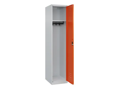 locker,HxBxD 1850x400x500mm,1vak,vak B 400mm,cil.-slot,staand op vloer
