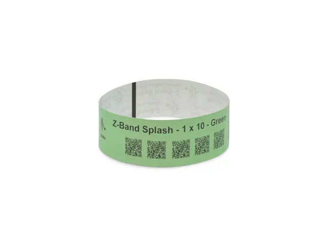 Zebra Z-Band Splash 10012717-4K groen 25 mmx254mm (6 x 350 stuks)