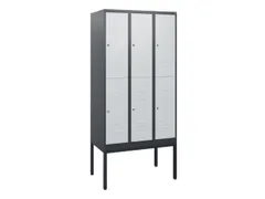 dubbeldekse locker,HxBxD 1950x900x500mm,3x2vak.,vak B 300mm,cil.-slot