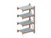 Rayonnage Grande Largeur élément Suivant Hxlxp 2700x1385x800mm 4plat