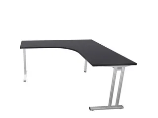 bureau in vrije vorm,HxBxD 740x1600x1600mm,vrije vorm,CC-zwart - 1