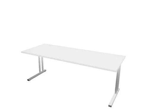 In hoogte verstelbaar bureau,HxBxD 720-840x2000x800mm,Bl-wit