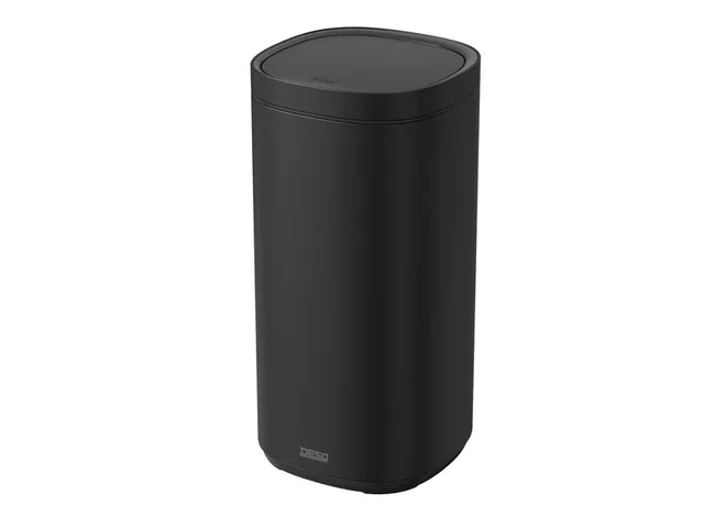 Afvalbak Desq Touch 50 liter RVS zwart