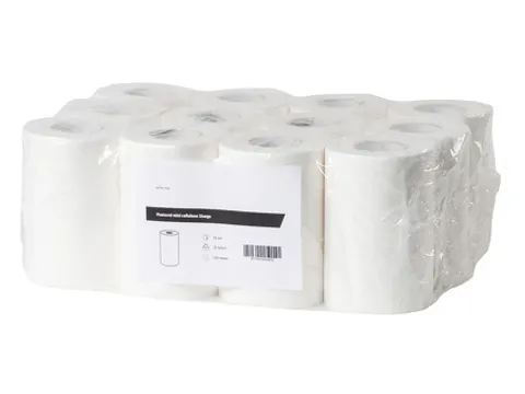 Poetsrol mini cellulose 1-laags 12 Rol