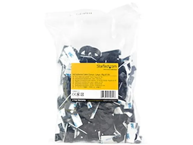 Zelfklevende Kabelmanagement Clips 17mm zwart 100 stuks