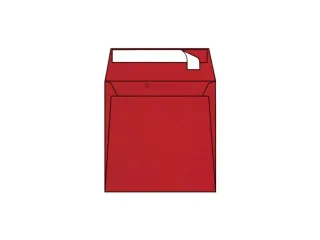 OUTLET Gekleurde Envelop 120 gram 170x170mm Rood 250 Stuks - 1