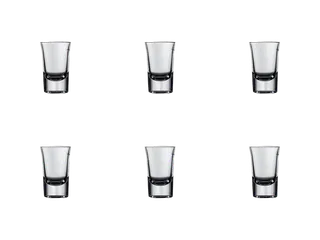 Mammoet Budgetline Borrelglas Bostonshot 3,5cl, doos 6 stuks - 2