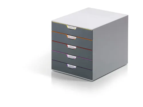 Ladenbox Durable Varicolor 5 laden grijs