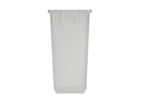 afvalverzamelaar,60l,HxBxD 580x320x460mm,romp PP transparant,gesloten