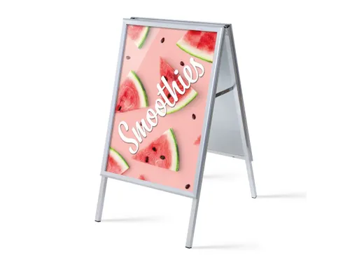 Stoepbord A1 complete set met print "Smoothies" Watermeloen
