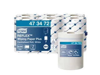 Poetsrol Reflex Plus M4 SmartCore centerfeed 2 laags 150m wit 473472 - 3