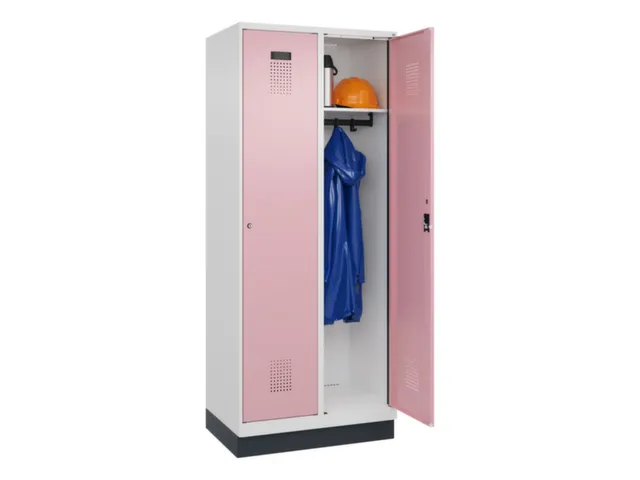 locker,HxBxD 1950x800x500mm,2vak,vak B 400mm,cil.-slot,sokkel