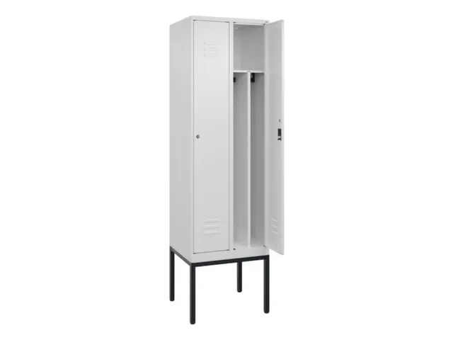 locker voor scheiding van kleding,HxBxD 2120x600x500mm,2vak