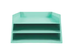 Kartonnen postmand 3 niveaus pastelgroen