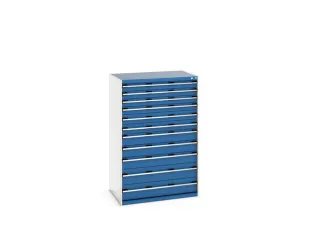 ladekast HxBxD 1600x1050x750mm 11laden zware lasten RAL7035 RAL5010 - 8