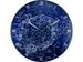 Wandklok NeXtime dia. 35cm bol glas 'Milky Way dome' Romeinse cijfers