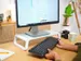 Trust Monta Monitorstandaard Van Gehard Glas Wit