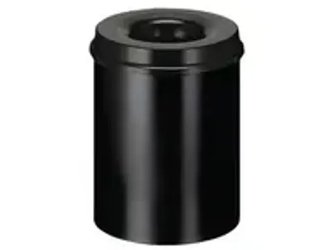 OUTLET Ronde papierbak met vlamdovende deksel 30 Liter, diameter 33,5