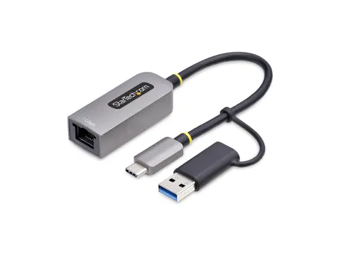 StarTech.com USB-C naar Ethernet Adapter met USB-A Dongle