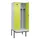 locker met bank,voor scheiding van kleding,HxBxD 2120x800x815mm,2vak