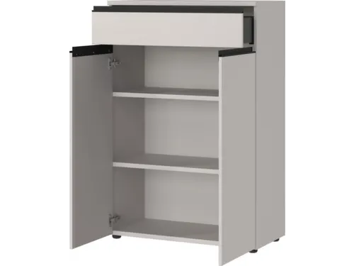 dossierkast,HxBxD 1200x810x400mm,2xhouten legbord,3ordnerhoogte