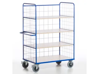 etagewagen,draagverm. 600kg,4etage(s),laadvl. LxB 1200x740mm,houtetage - 12