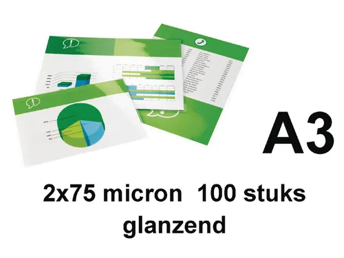 Lamineerhoes Gbc A3 75 micron Glanzend