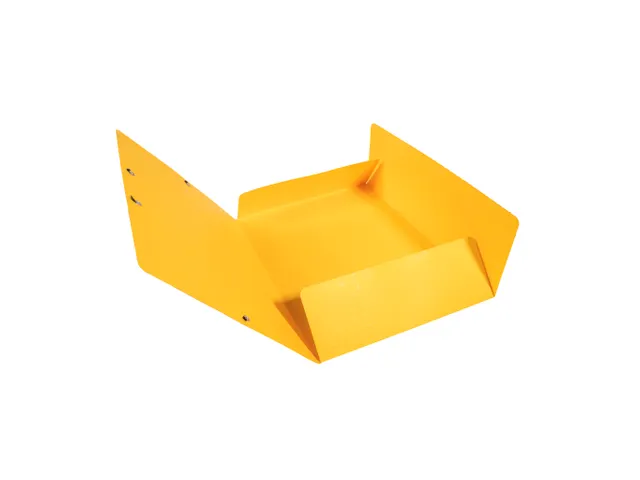 Elastomappen A4 glanskarton 3 kleppen monobloc-Geel -