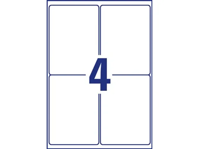 Avery Zweckform Ultra Resistente Etiketten 99.1x139mm wit 40 Stuks