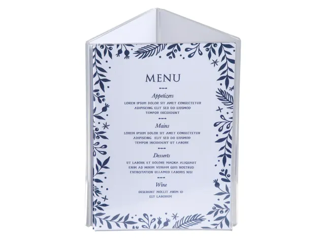 Driehoekige infostaander A5 verticaal