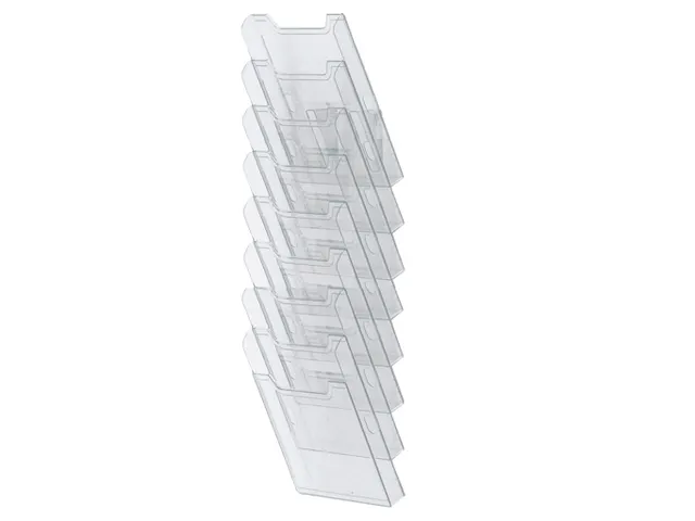 Trieur mural modulable vertical 8 compartiments A4 - Cristal