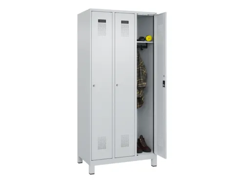locker,HxBxD 1950x900x500mm,3vak,vak B 300mm,cil.-slot,voeten