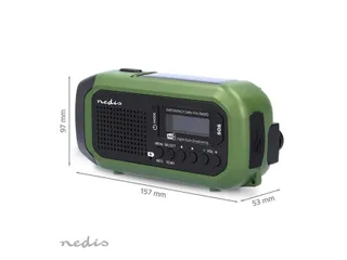 Noodradio Nedis DAB+ FM zonnepaneel - 5