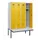 locker met bank,HxBxD 1950x1200x815mm,4vak,vak B 300mm,cilinderslot