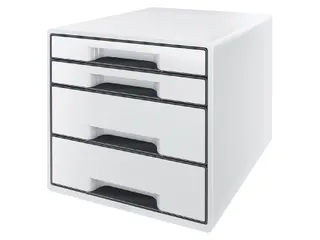 Ladenbox Leitz WOW Cube 4 laden wit/zwart - 1