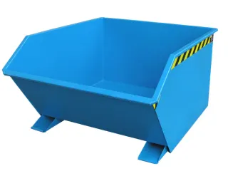 Kiepbak 780x1280x1640mm 1m³ 184kg 1500kg Ral5012 - 1