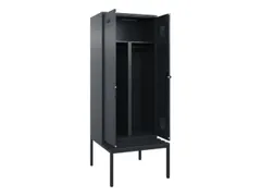 PBM-locker met bank,HxBxD 2120x800x815mm,2vak,vak B 400mm,draaigrendel
