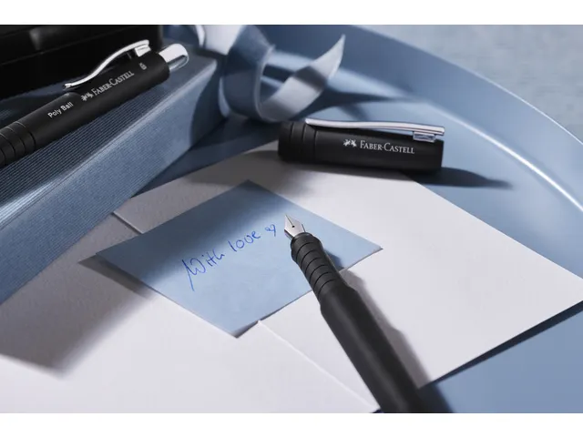 Balpen en Vulpen Faber-Castell Poly Pen in giftbox black