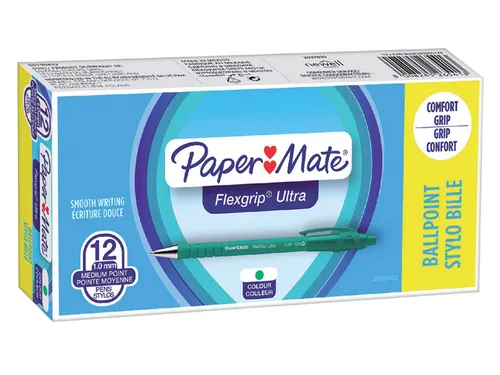 Balpen Paper Mate Flexgrip Ultra medium groen