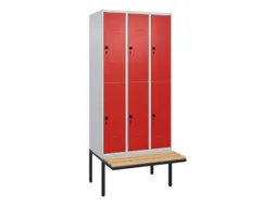 Dubbeldekse dekenkist,HxBxD 2120x900x815mm,3x2vak.,vak B 300mm