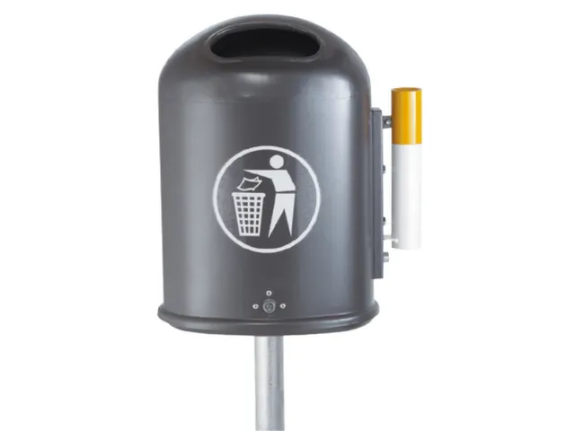 sticker,v. afvalbak,Saubermännchen,wit