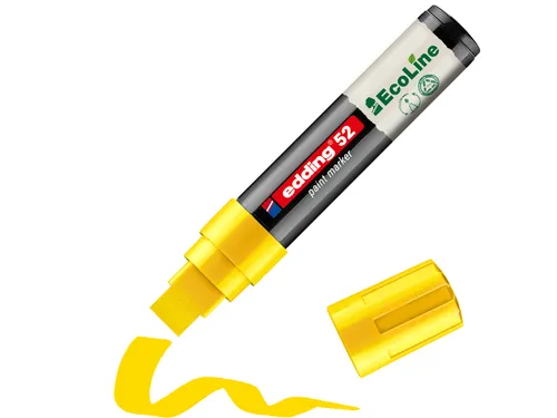 Paintmarker edding 52 EcoLine op waterbasis 4-15mm geel