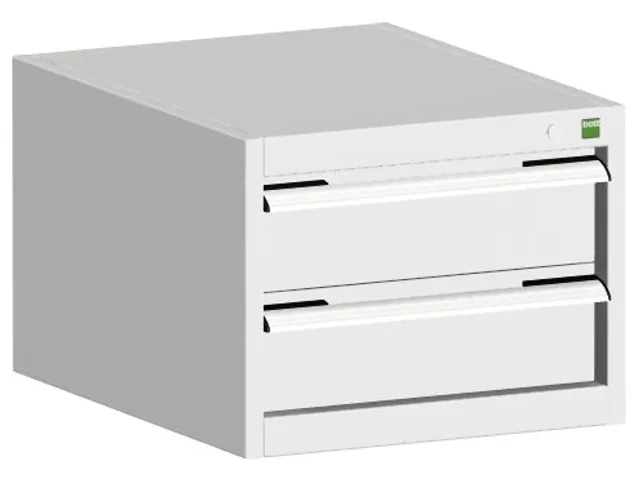 ladekast,HxBxD 400x525x650mm,2lade(n),m. lade voor normale belastingen