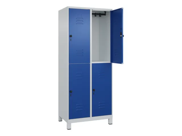 dubbeldekse locker,HxBxD 1950x800x500mm,2x2vak.,vak B 400mm